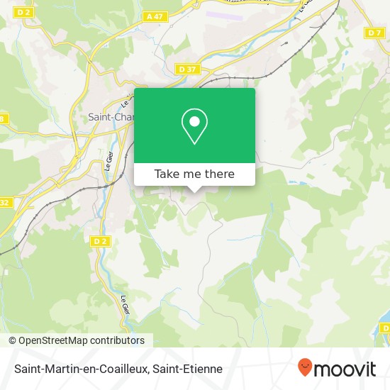 Mapa Saint-Martin-en-Coailleux