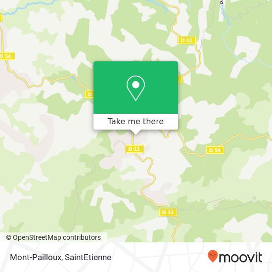 Mapa Mont-Pailloux