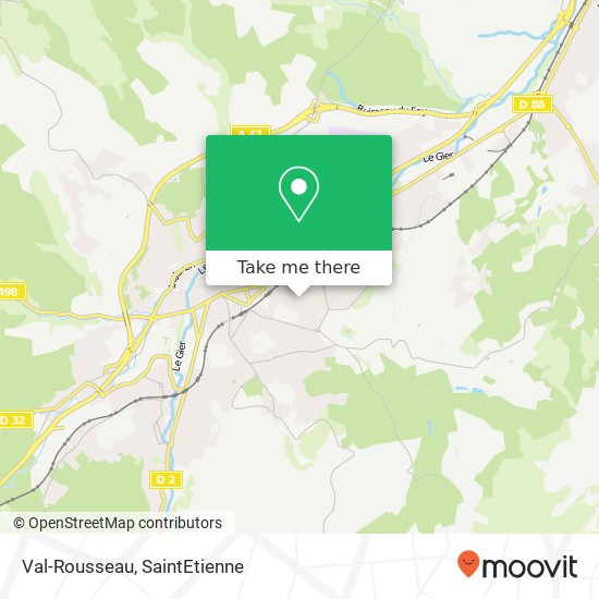 Mapa Val-Rousseau