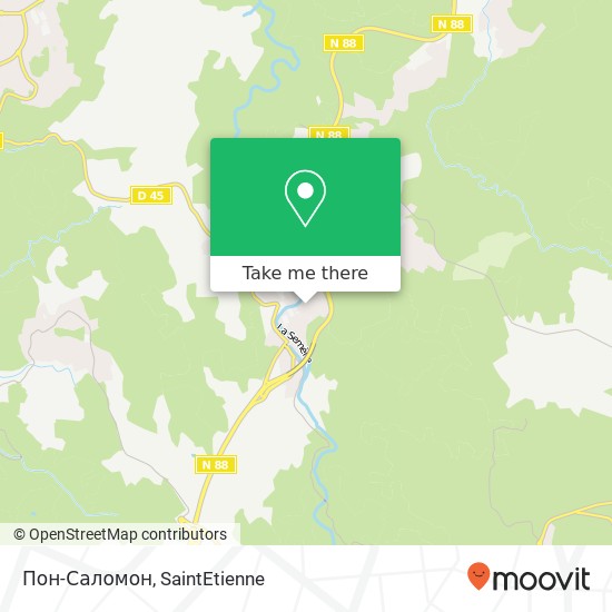 Mapa Пон-Саломон