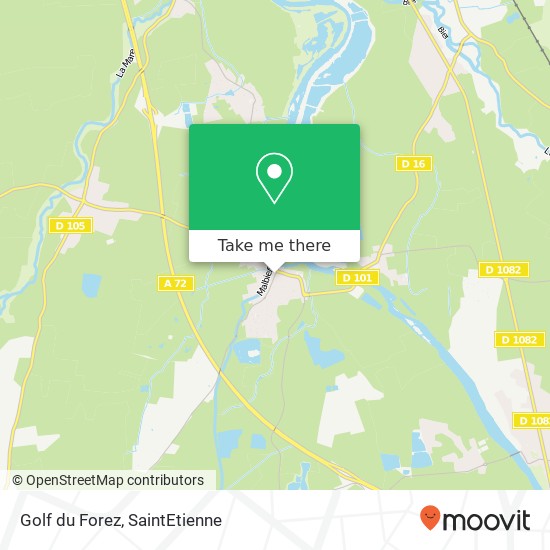 Mapa Golf du Forez