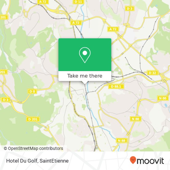 Hotel Du Golf map