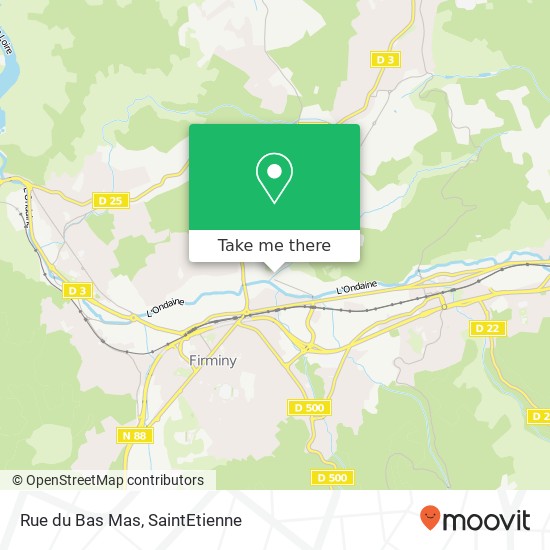 Rue du Bas Mas map