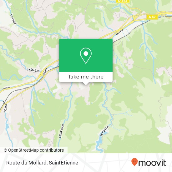 Route du Mollard map