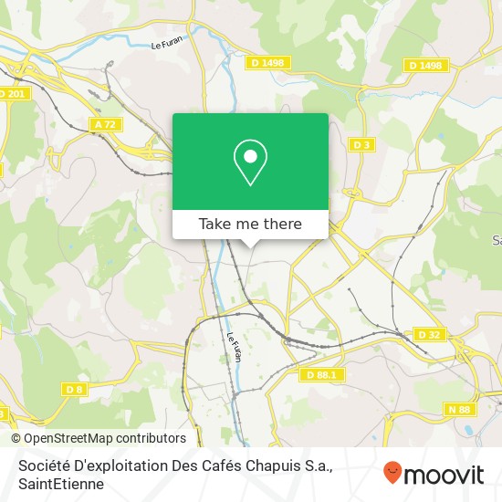 Mapa Société D'exploitation Des Cafés Chapuis S.a.