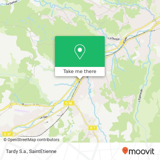 Tardy S.a. map