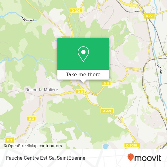 Mapa Fauche Centre Est Sa