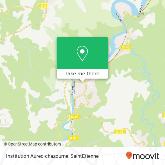 Institution Aurec-chazourne map