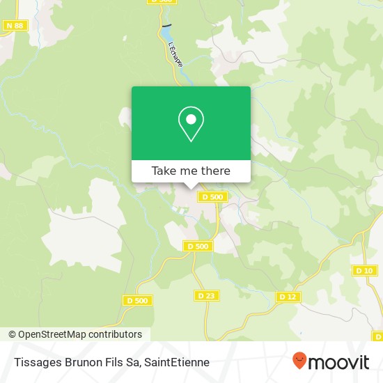 Mapa Tissages Brunon Fils Sa