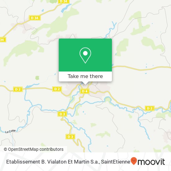 Mapa Etablissement B. Vialaton Et Martin S.a.