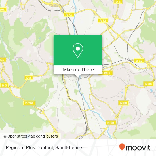 Regicom Plus Contact map