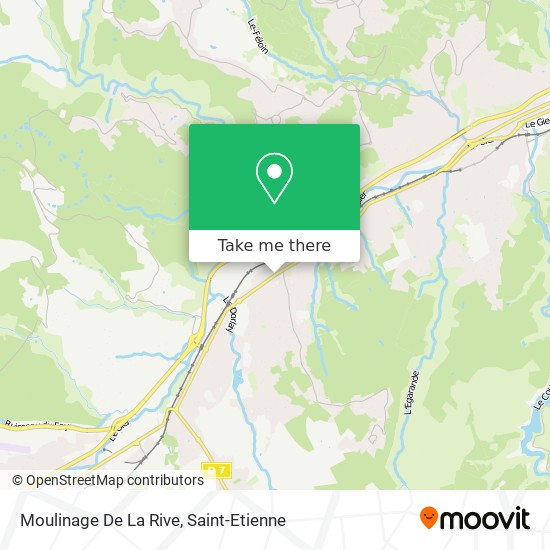 Mapa Moulinage De La Rive