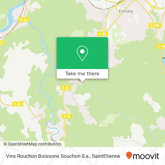 Mapa Vins Rouchon Boissons Souchon S.a.