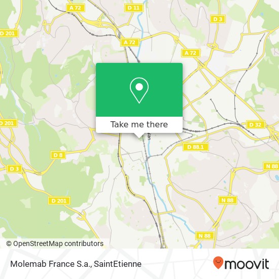 Molemab France S.a. map