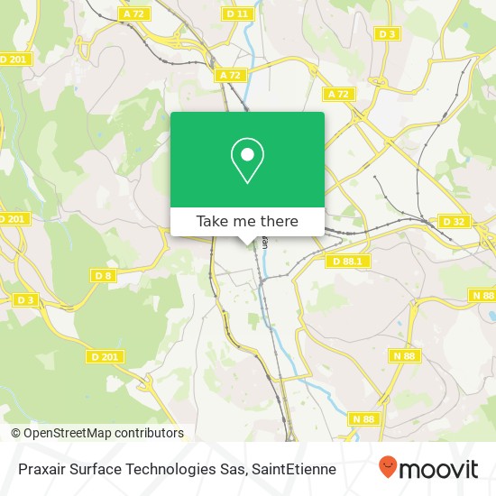 Praxair Surface Technologies Sas map