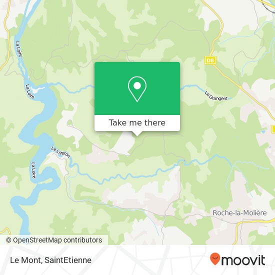 Mapa Le Mont