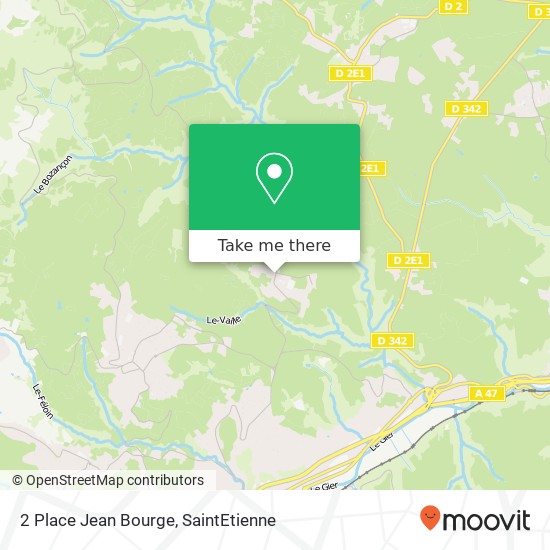 Mapa 2 Place Jean Bourge