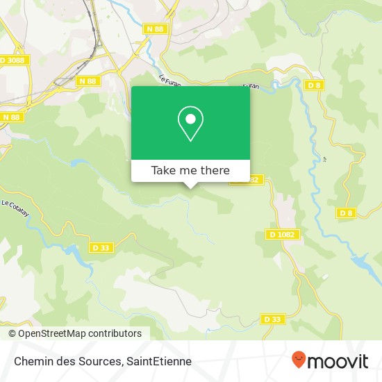 Chemin des Sources map