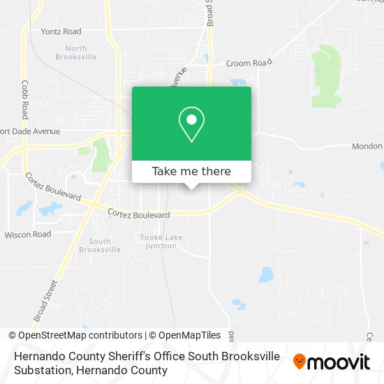 Hernando County Sheriff's Office South Brooksville Substation map
