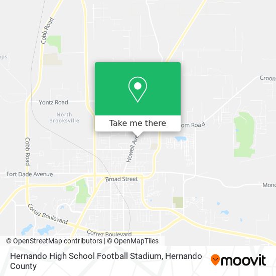 Hernando High School Football Stadium map