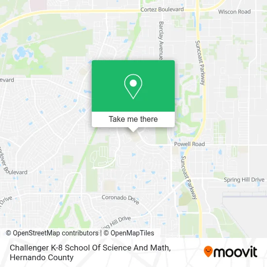 Challenger K-8 School Of Science And Math map
