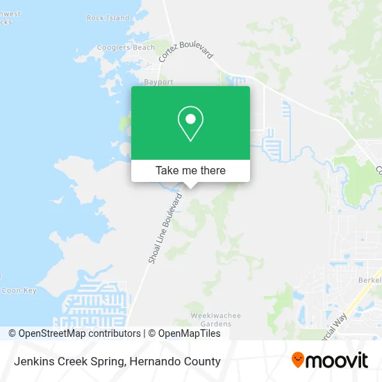 Jenkins Creek Spring map