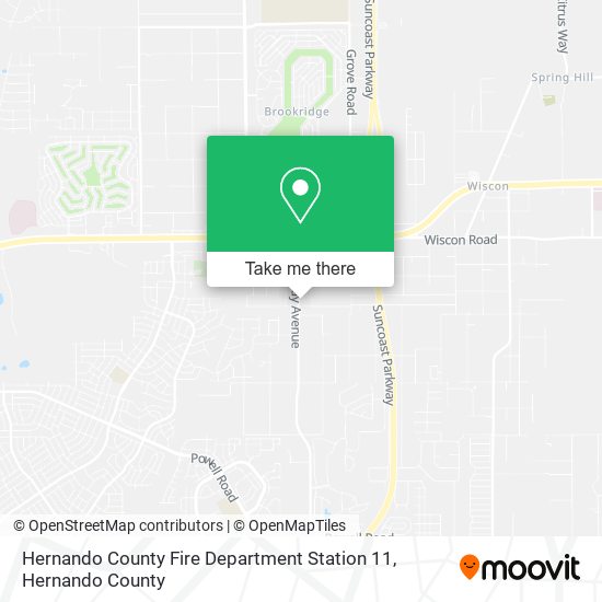 Hernando County Fire Department Station 11 map