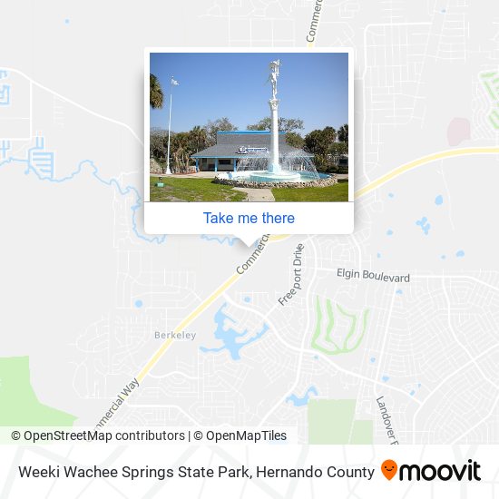 Weeki Wachee Springs State Park map