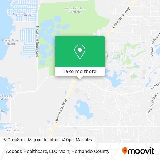Mapa de Access Healthcare, LLC  Main
