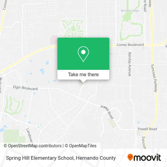 Spring Hill Elementary School map