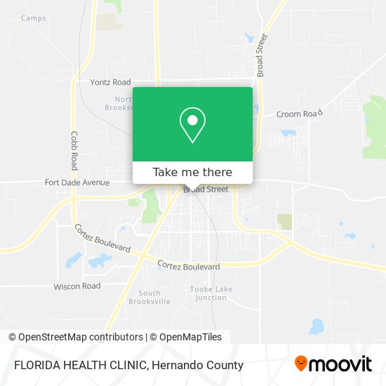 FLORIDA HEALTH CLINIC map