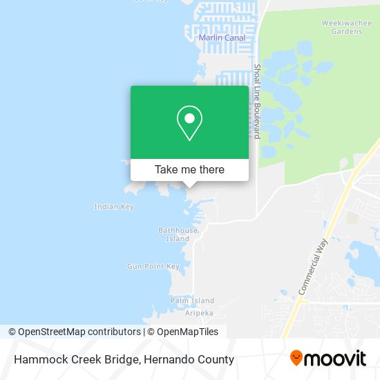 Hammock Creek Bridge map