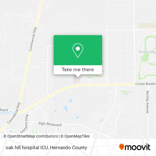 Mapa de oak hill hospital ICU