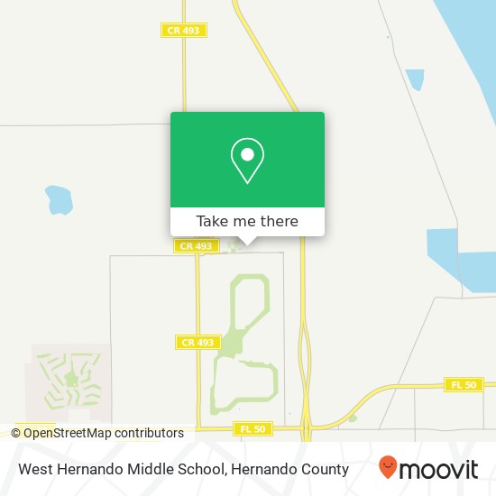 West Hernando Middle School map