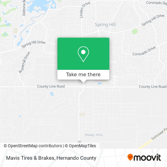 Mavis Tires & Brakes map
