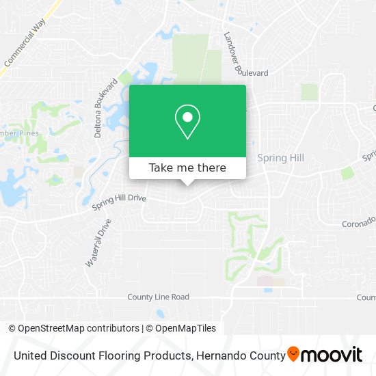 United Discount Flooring Products map