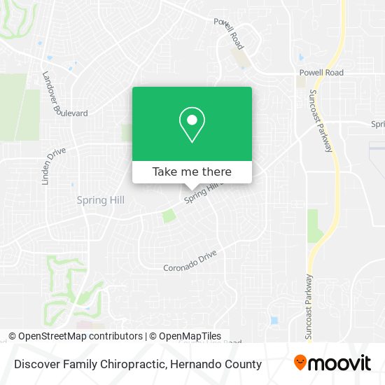 Discover Family Chiropractic map