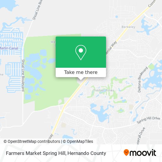 Mapa de Farmers Market Spring Hill