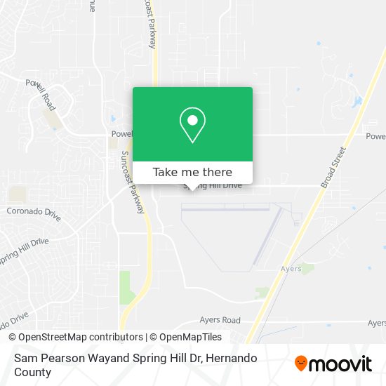 Sam Pearson Wayand Spring Hill Dr map