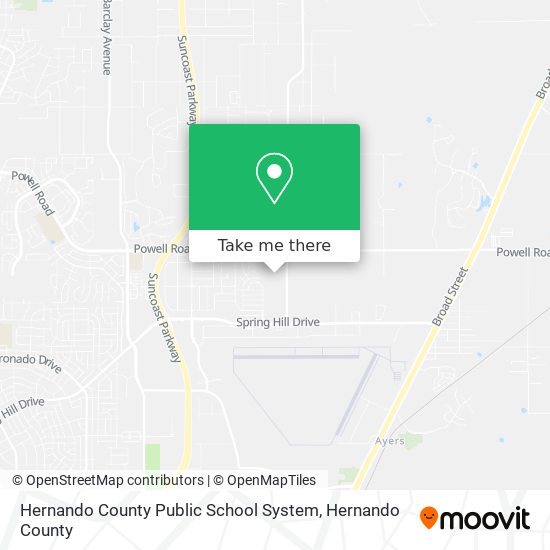 Hernando County Public School System map