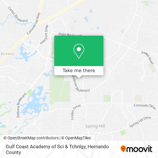 Gulf Coast Academy of Sci & Tchnlgy map