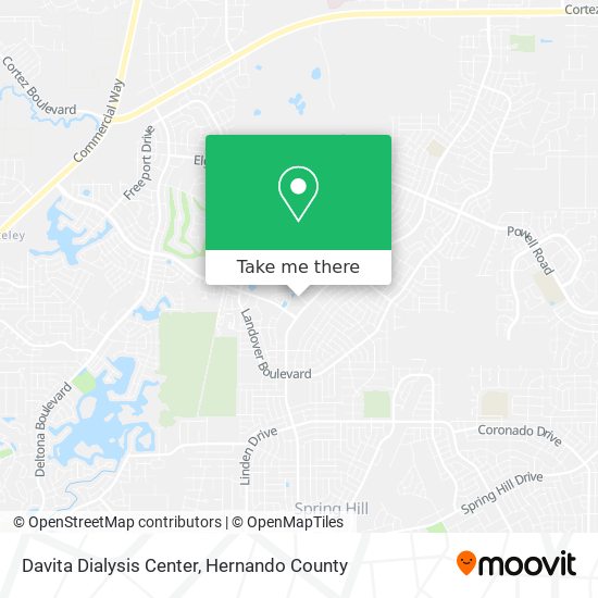 Davita Dialysis Center map