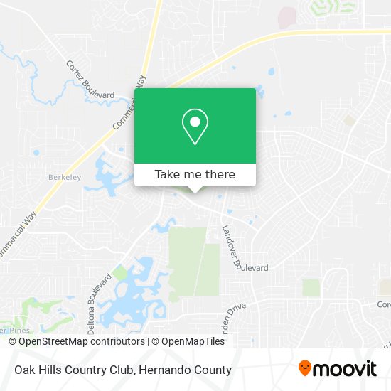 Oak Hills Country Club map