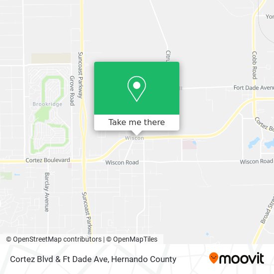 Cortez Blvd & Ft Dade Ave map