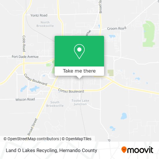 Mapa de Land O Lakes Recycling