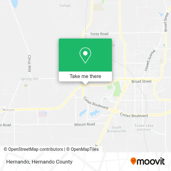 Hernando map