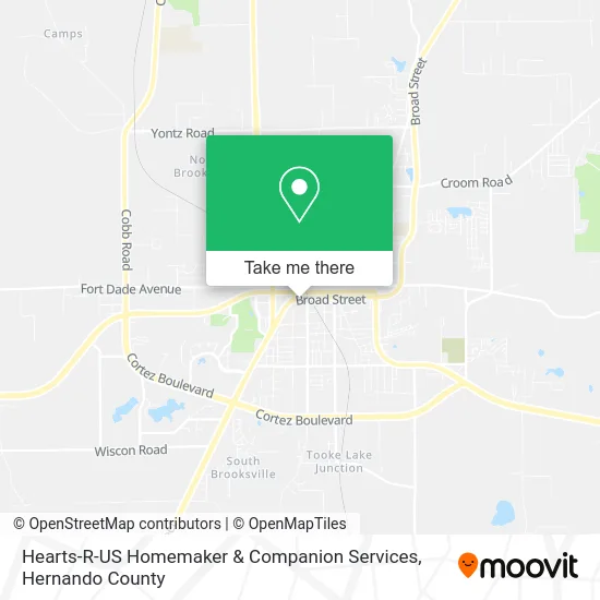 Hearts-R-US Homemaker & Companion Services map