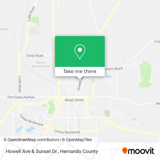 Mapa de Howell Ave & Sunset Dr.
