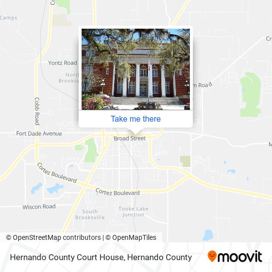 Hernando County Court House map