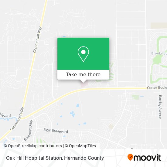 Oak Hill Hospital Station map